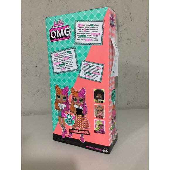 L.O.L. Surprise O.M.G. Neonlicious Fashion Doll With 2 Looks & Accessories - Picture 2 of 3